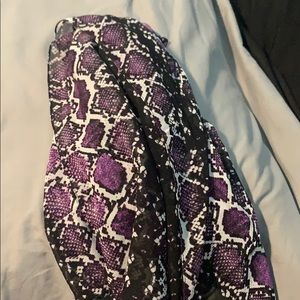 Purple snakeskin Scarf